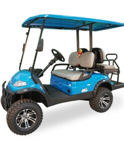 Advanced EV 48V Electric 2+2 Passenger Lifted Golf Cart For Sale – Sky blue
