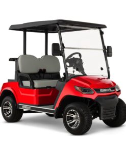 Advanced EV ADVENT 48V Electric 2 Passenger with Bag Holder Golf Cart For Sale Metallic Red